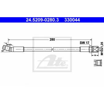 Flexible de frein ATE 24.5209-0280.3