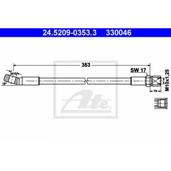 Flexible de frein ATE 24.5209-0353.3