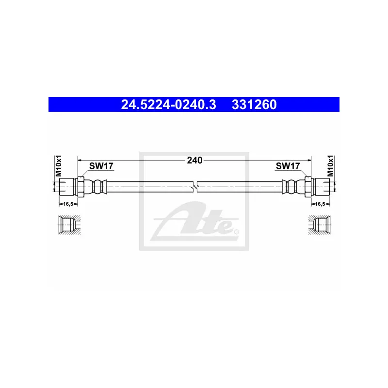 Flexible de frein ATE 24.5224-0240.3