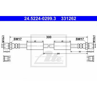 Flexible de frein ATE 24.5224-0299.3