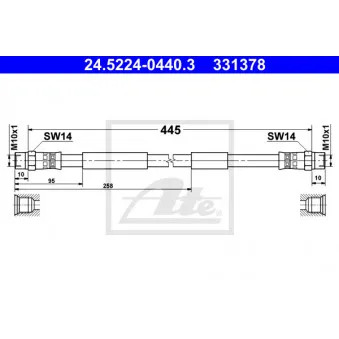 Flexible de frein ATE 24.5224-0440.3