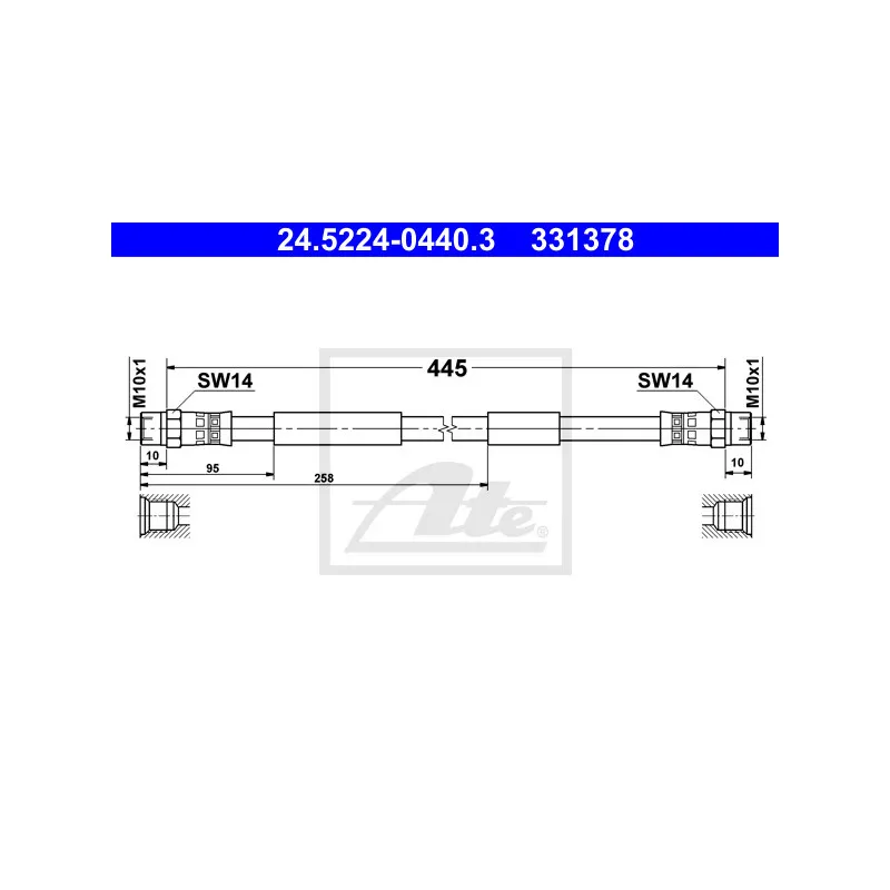 Flexible de frein ATE 24.5224-0440.3