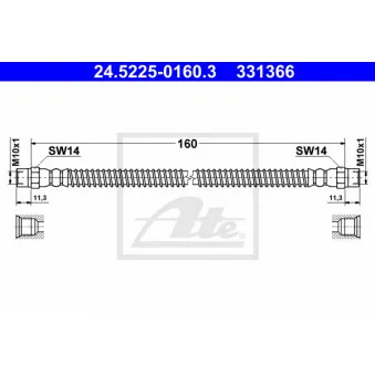 Flexible de frein ATE 24.5225-0160.3