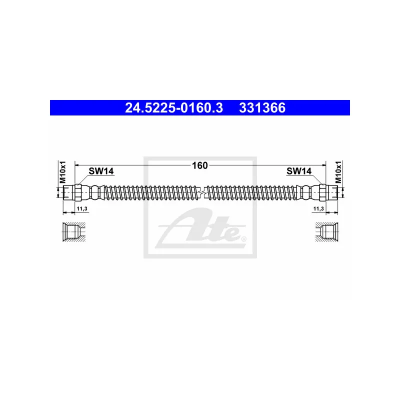 Flexible de frein ATE 24.5225-0160.3