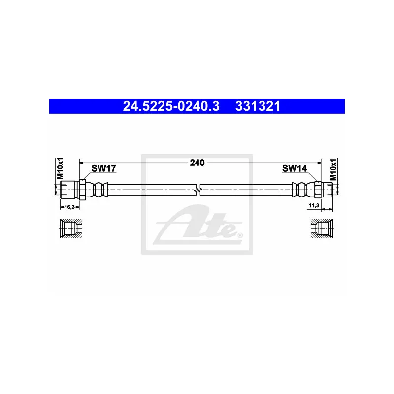 Flexible de frein ATE 24.5225-0240.3