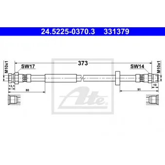 Flexible de frein ATE 24.5225-0370.3