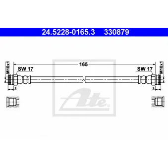 Flexible de frein ATE 24.5228-0165.3