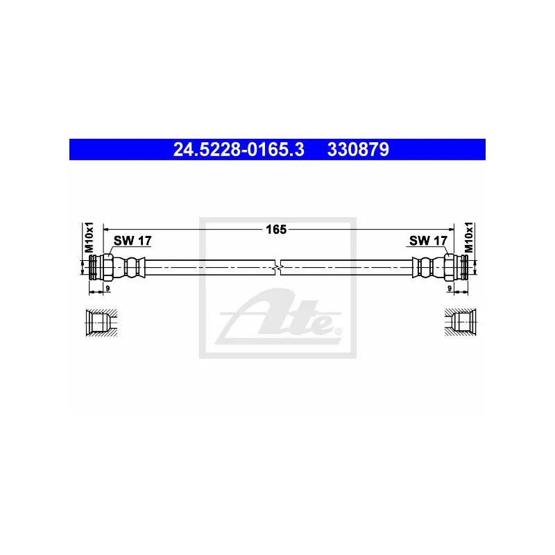 Flexible de frein ATE 24.5228-0165.3