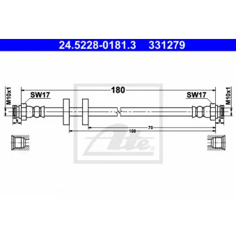Flexible de frein ATE 24.5228-0181.3