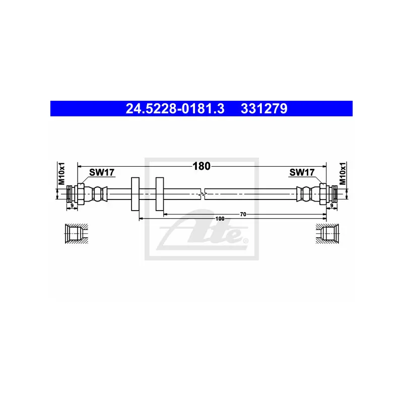 Flexible de frein ATE 24.5228-0181.3