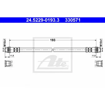 Flexible de frein ATE 24.5229-0193.3
