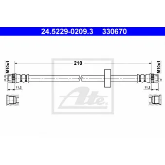 Flexible de frein ATE 24.5229-0209.3