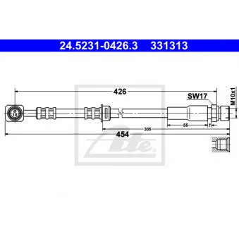 Flexible de frein ATE 24.5231-0426.3