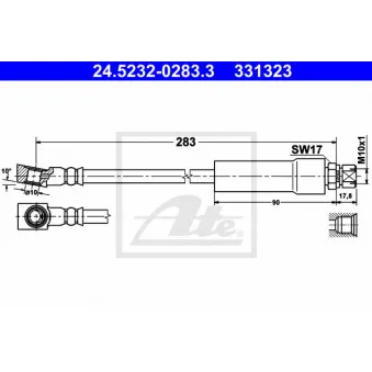 Flexible de frein ATE 24.5232-0283.3