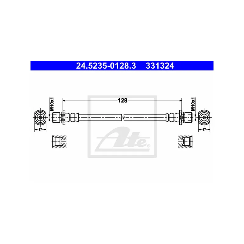Flexible de frein ATE 24.5235-0128.3