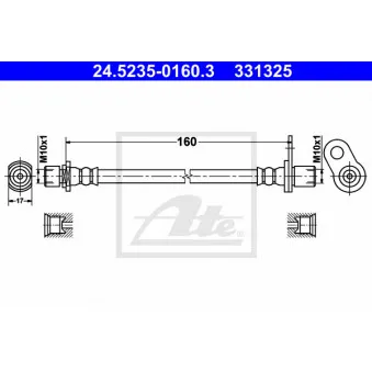 Flexible de frein ATE 24.5235-0160.3