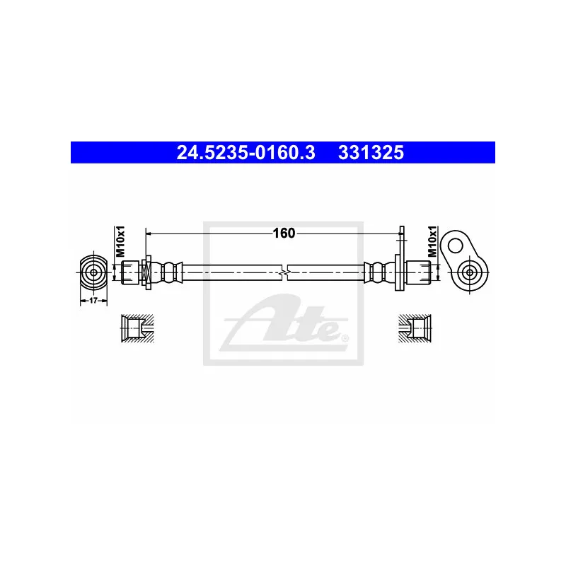 Flexible de frein ATE 24.5235-0160.3
