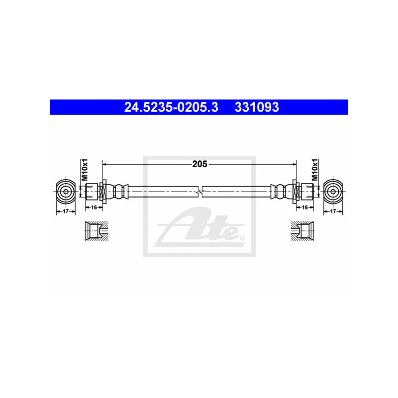 Flexible de frein ATE 24.5235-0205.3