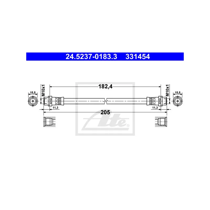 Flexible de frein ATE 24.5237-0183.3