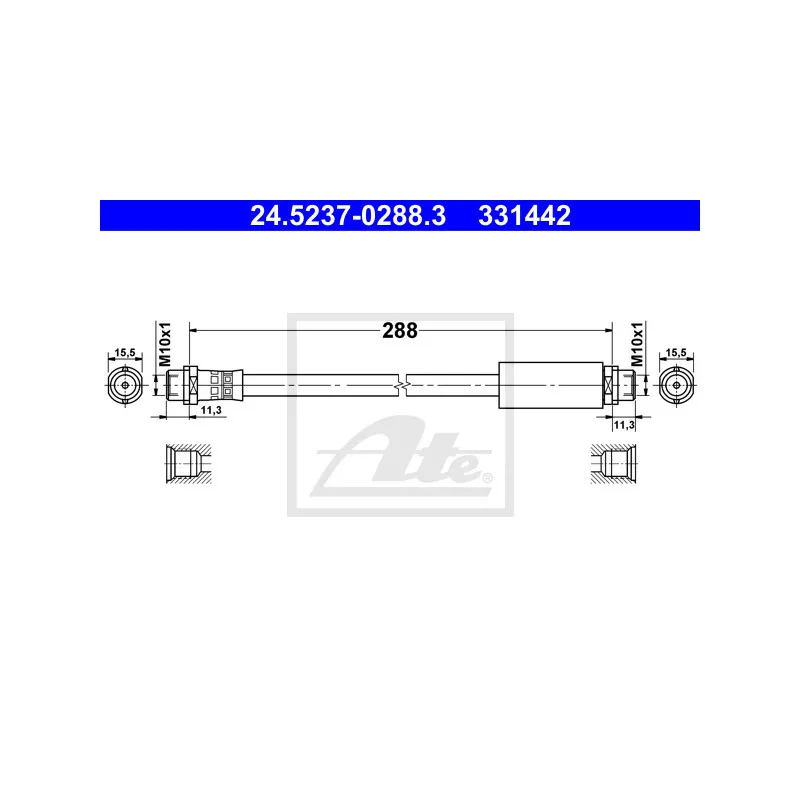 Flexible de frein ATE 24.5237-0288.3