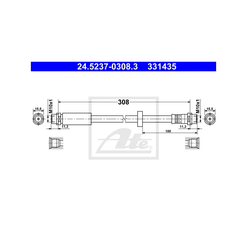 Flexible de frein ATE 24.5237-0308.3