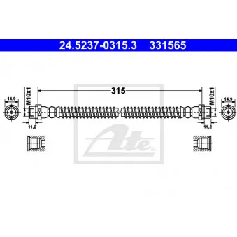 Flexible de frein ATE 24.5237-0315.3