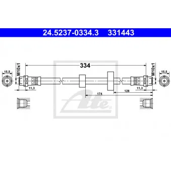 Flexible de frein ATE 24.5237-0334.3