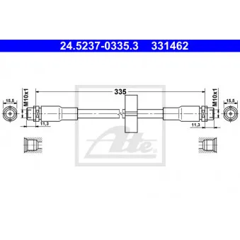 Flexible de frein ATE 24.5237-0335.3