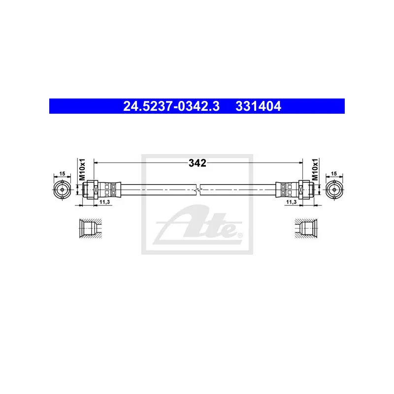 Flexible de frein ATE 24.5237-0342.3
