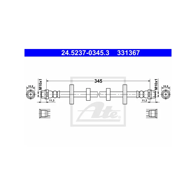 Flexible de frein ATE 24.5237-0345.3