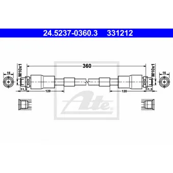 Flexible de frein ATE 24.5237-0360.3
