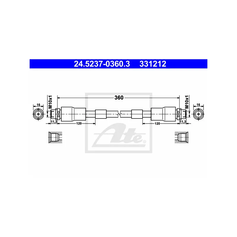 Flexible de frein ATE 24.5237-0360.3