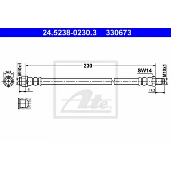 Flexible de frein ATE 24.5238-0230.3