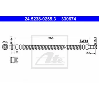 Flexible de frein ATE 24.5238-0255.3