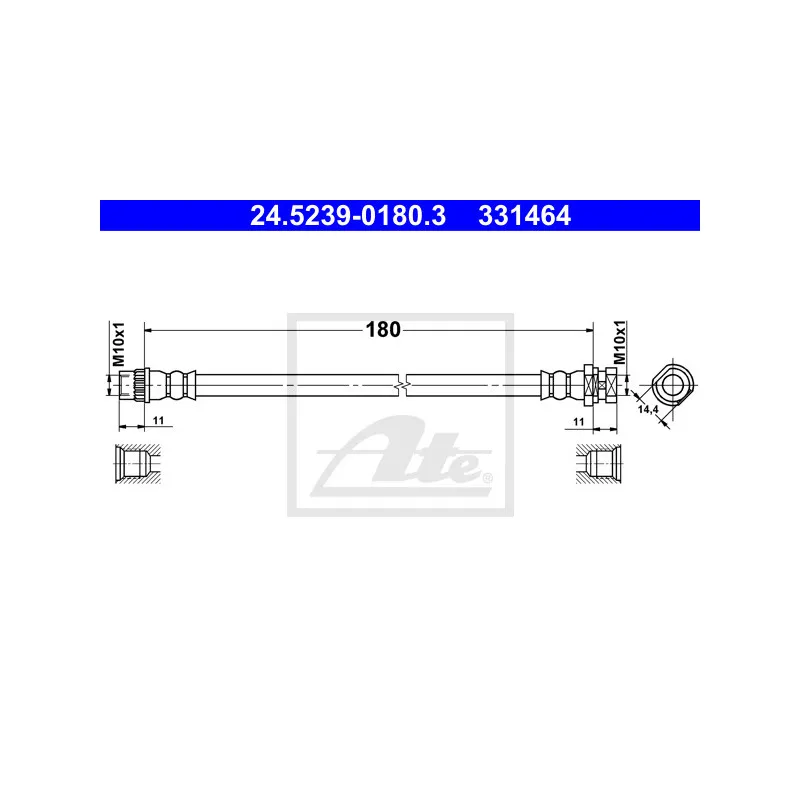 Flexible de frein ATE 24.5239-0180.3