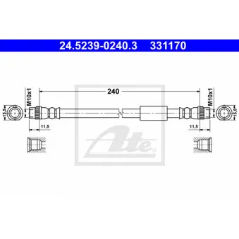 Flexible de frein ATE 24.5239-0240.3