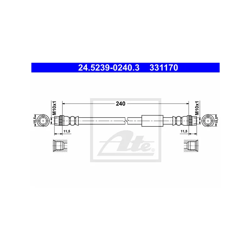 Flexible de frein ATE 24.5239-0240.3