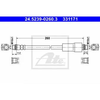 Flexible de frein ATE 24.5239-0260.3