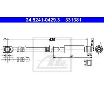 Flexible de frein ATE 24.5241-0429.3