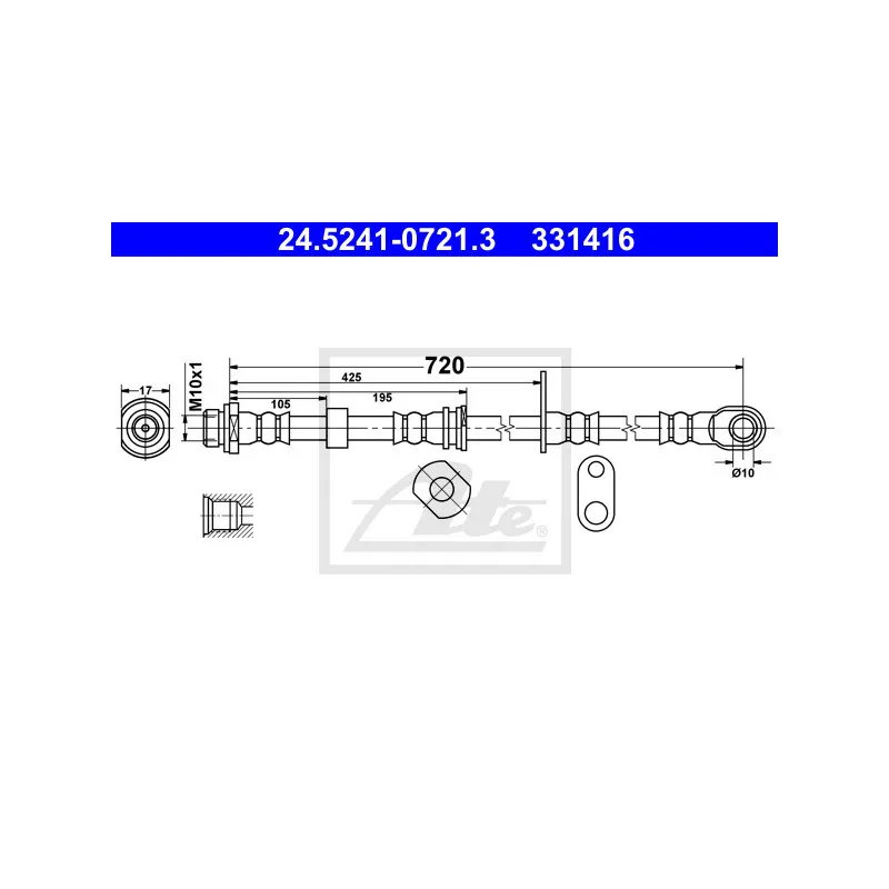 Flexible de frein ATE 24.5241-0721.3