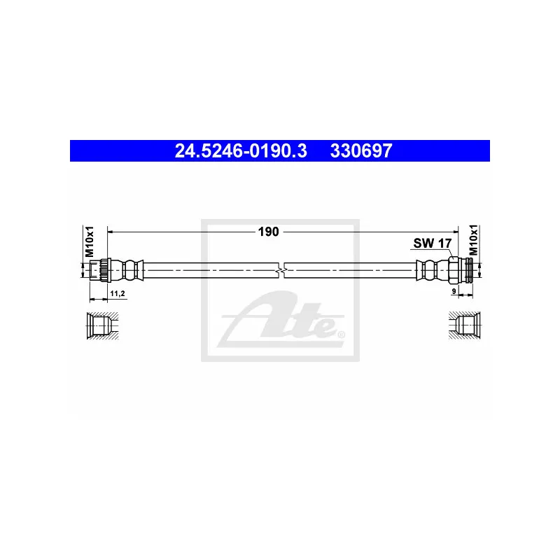 Flexible de frein ATE 24.5246-0190.3