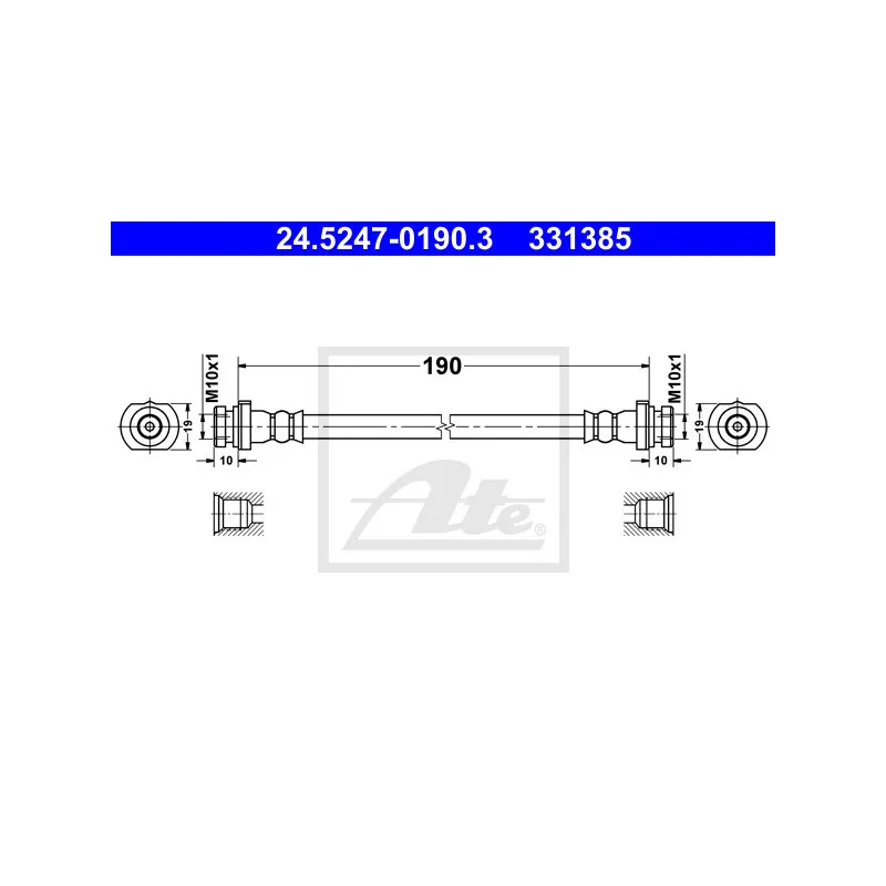 Flexible de frein ATE 24.5247-0190.3