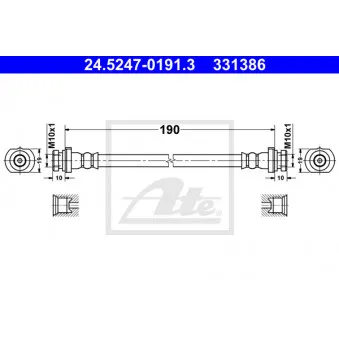 Flexible de frein ATE 24.5247-0191.3