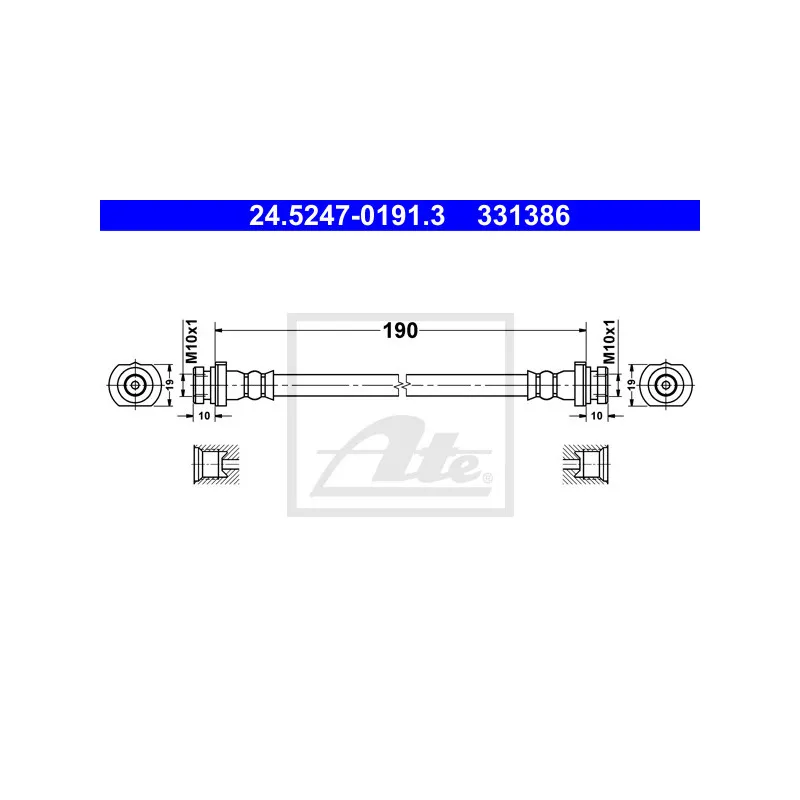 Flexible de frein ATE 24.5247-0191.3