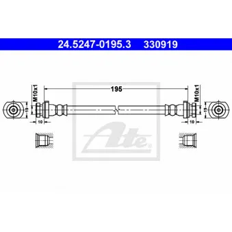 Flexible de frein ATE 24.5247-0195.3