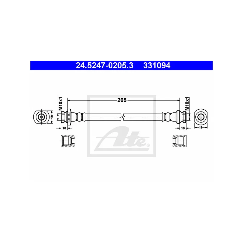 Flexible de frein ATE 24.5247-0205.3
