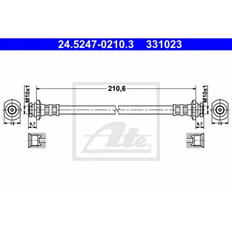 Flexible de frein ATE 24.5247-0210.3