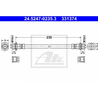 Flexible de frein ATE 24.5247-0235.3