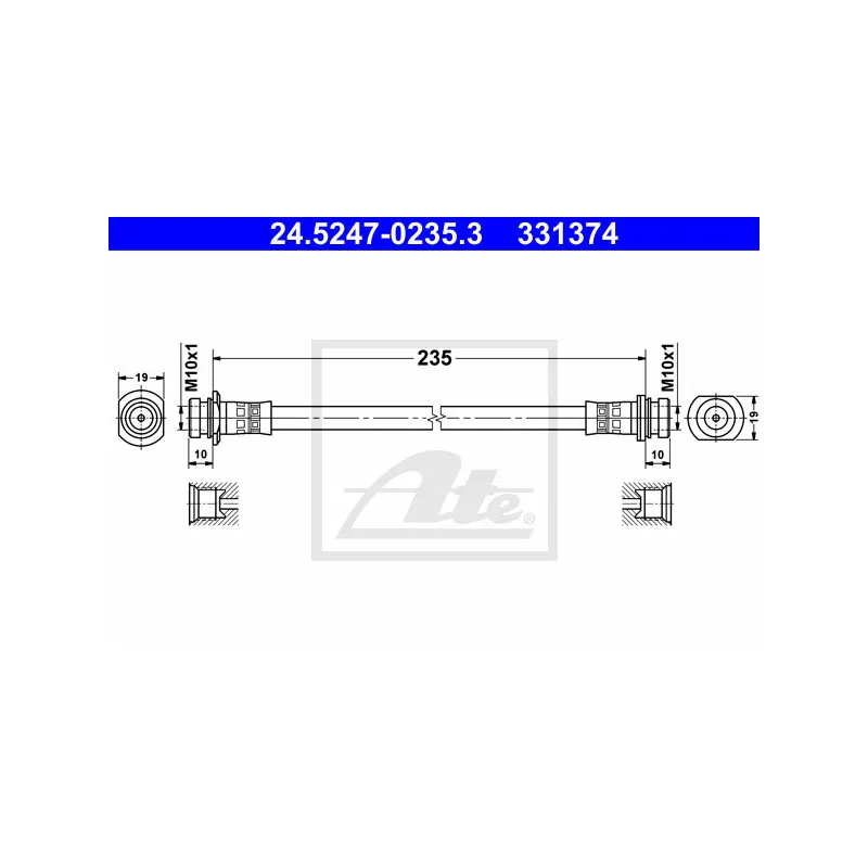 Flexible de frein ATE 24.5247-0235.3