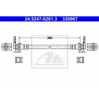 Flexible de frein ATE 24.5247-0281.3